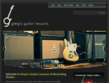 Tablet Screenshot of gregsguitarlessons.com